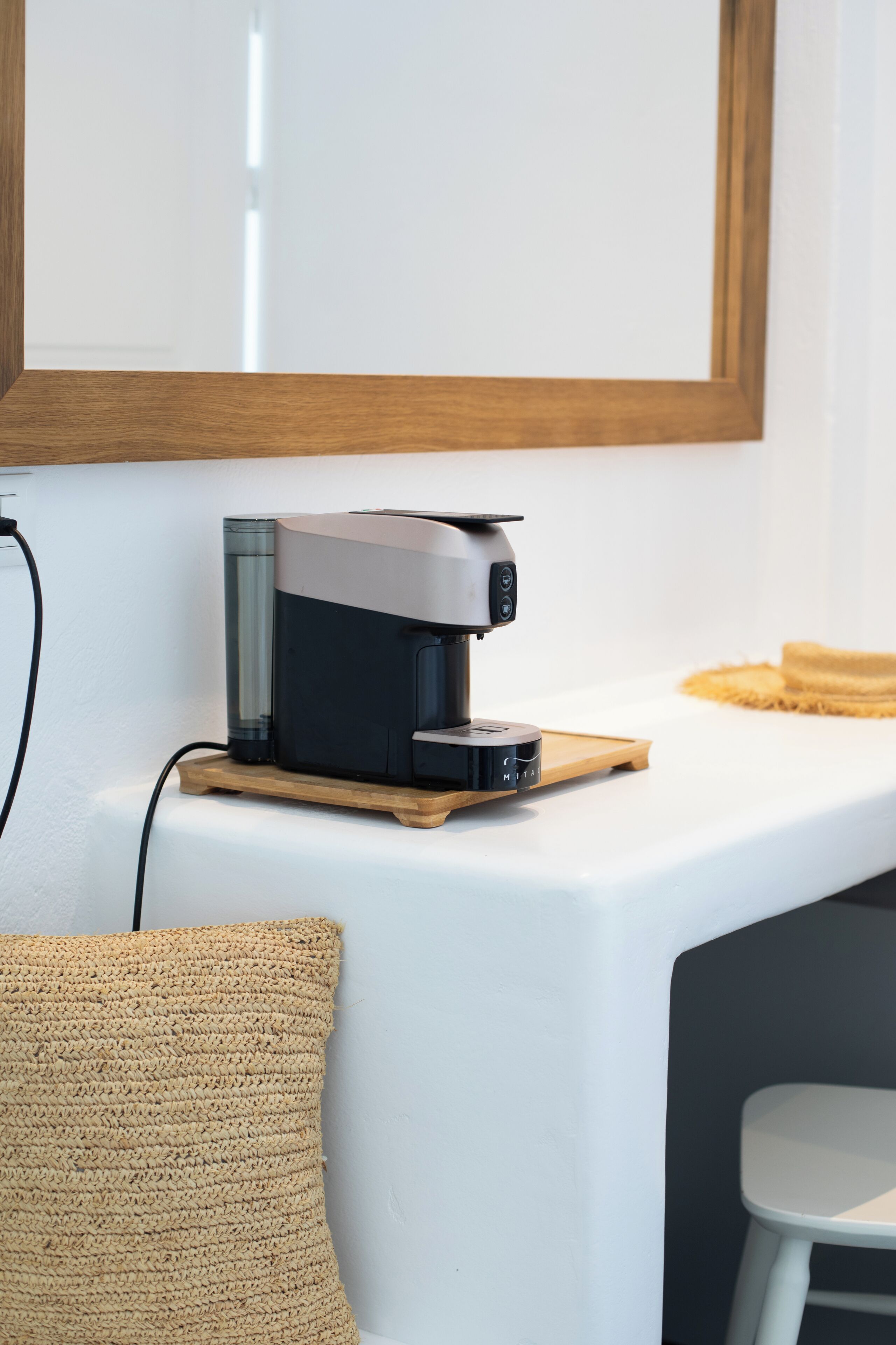 deluxe quadruple room, 1 bedroom, patio, garden view | coffee and/or coffee maker