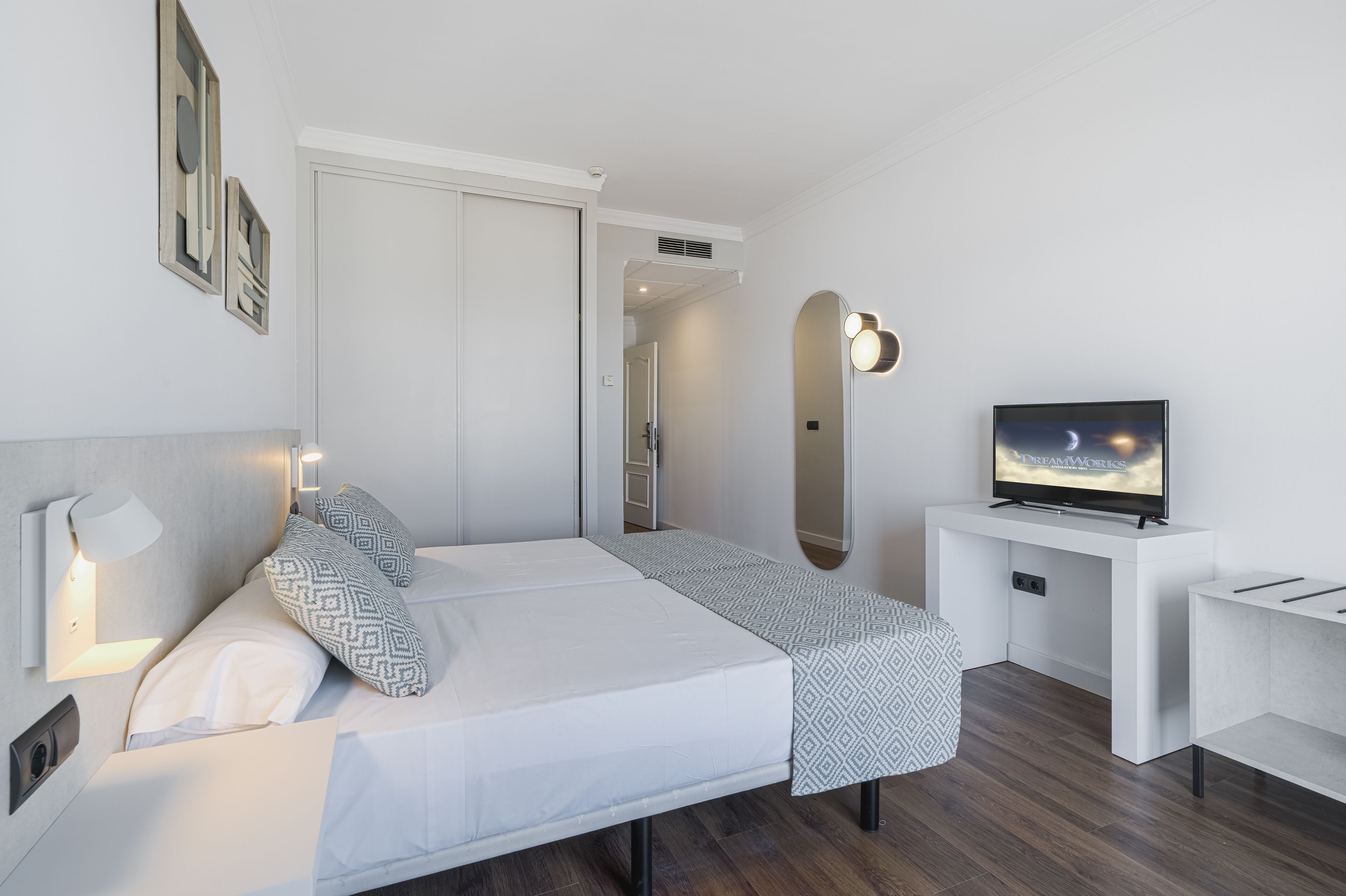 double or twin room | desk, blackout curtains, rollaway beds, free wifi