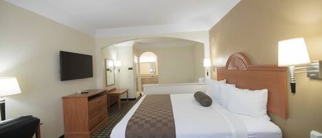 Escritorio, wifi gratis y ropa de cama