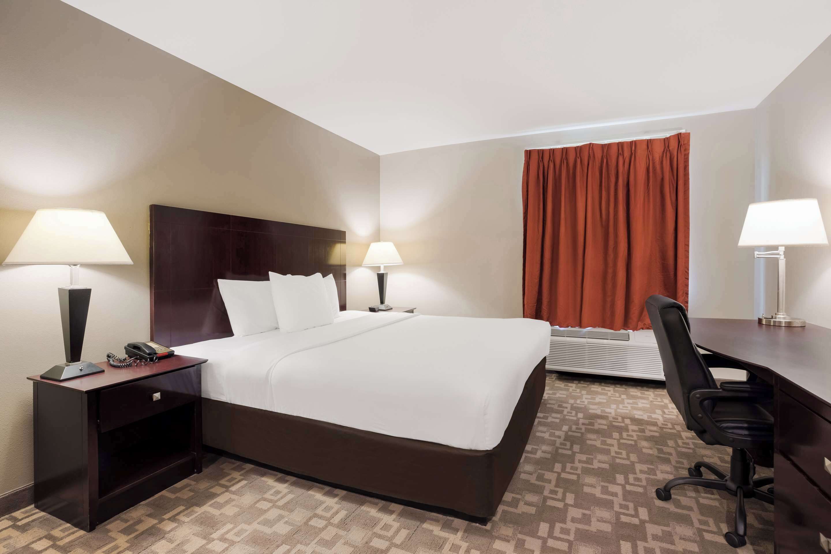 individually furnished, desk, laptop workspace, iron/ironing board