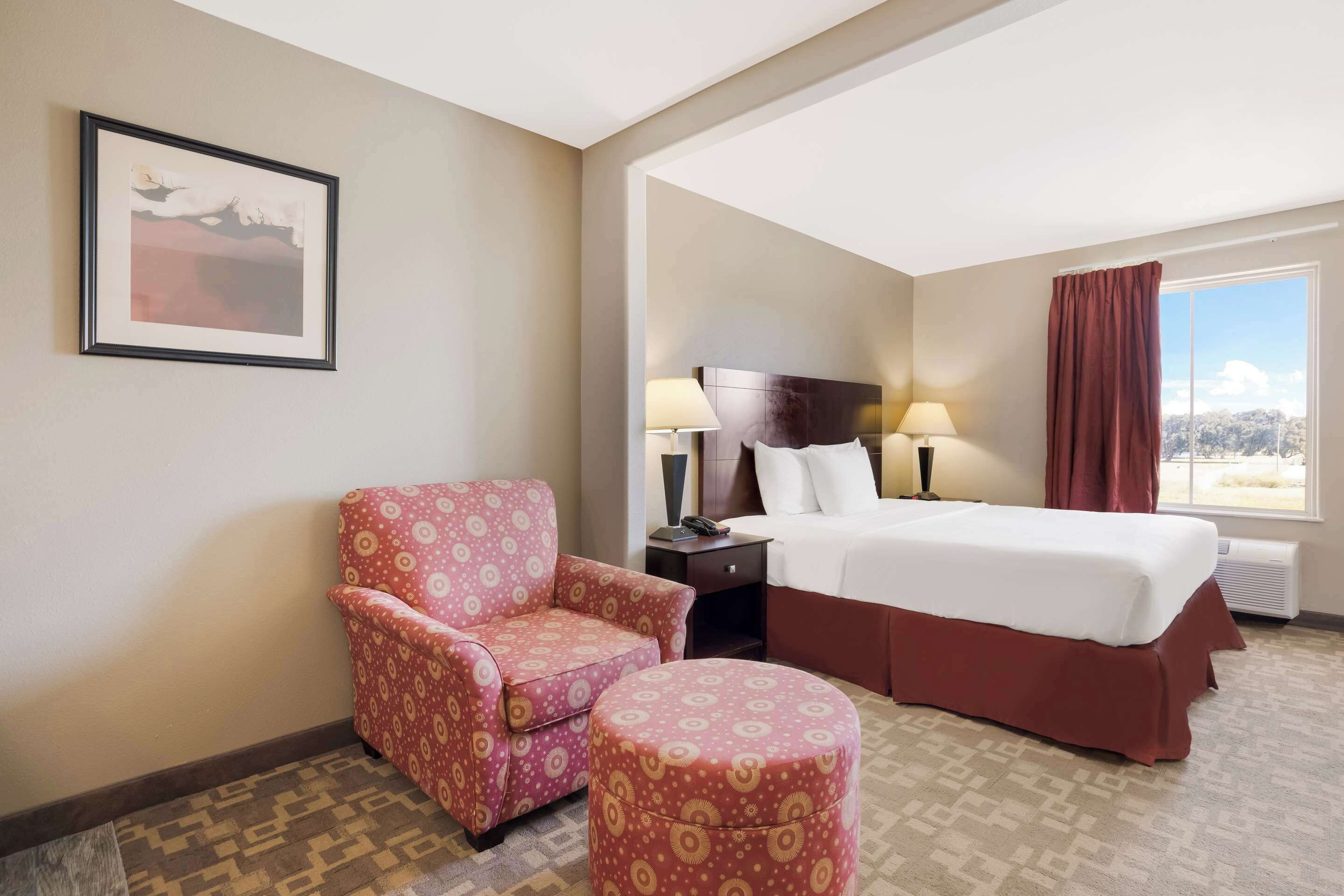 individually furnished, desk, laptop workspace, iron/ironing board