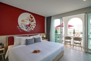 豪華雙人房, 露台 | 房內夾萬、獨特設計、獨特裝修、書桌