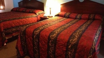 Individually furnished, desk, blackout curtains, iron/ironing board