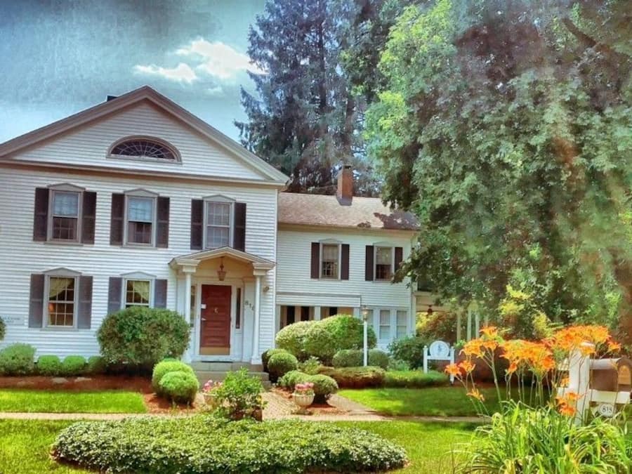 Façana frontal de l'allotjament