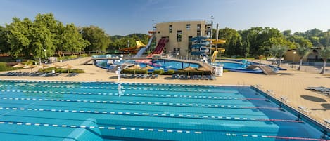 Economy Room, Balcony | Outdoor pool | Indoor pool, outdoor pool