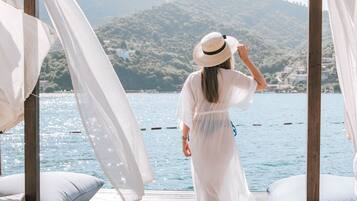 Private beach nearby, beach shuttle, sun loungers, beach umbrellas