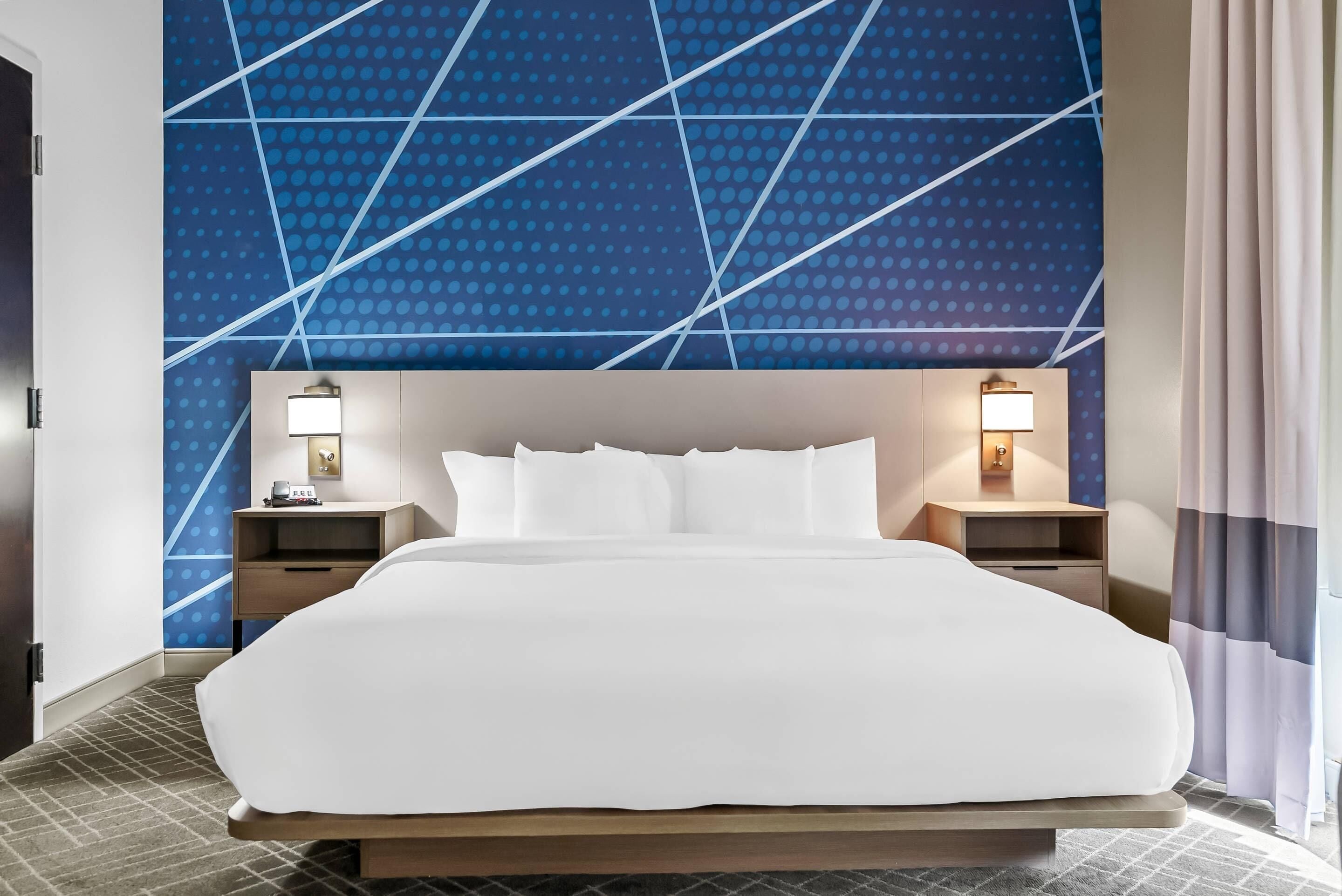 Suite, Accessible, Non Smoking | Pillowtop beds, desk, laptop workspace, blackout drapes