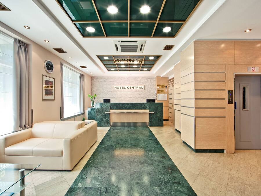 Sala de estar en el lobby