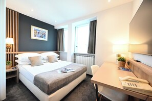 Individually decorated, desk, laptop workspace, free WiFi