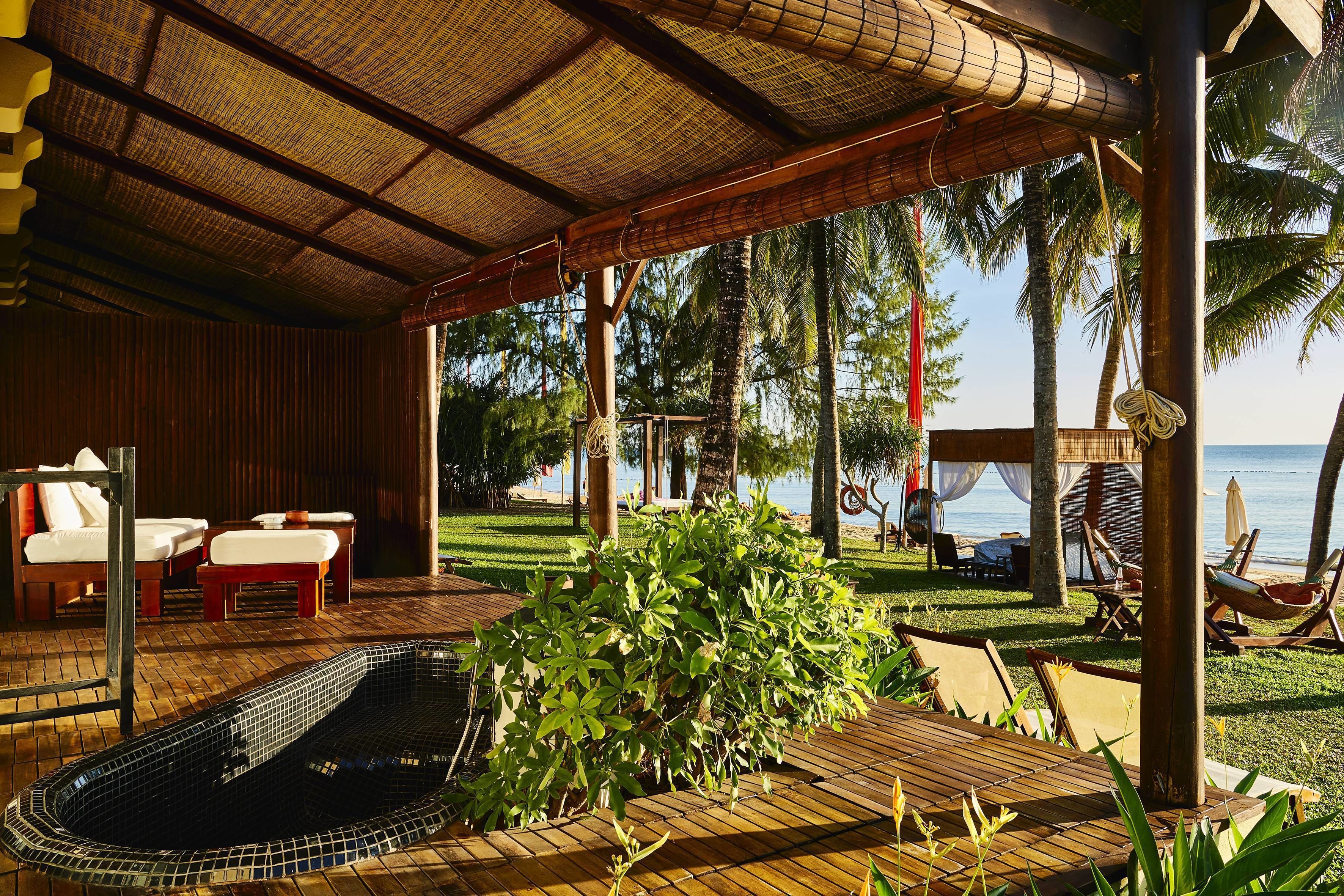 beachfront villa | premium bedding, minibar, in-room safe, individually decorated