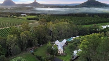 Vue depuis lâhĂ©bergement