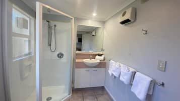Free toiletries, hair dryer, towels