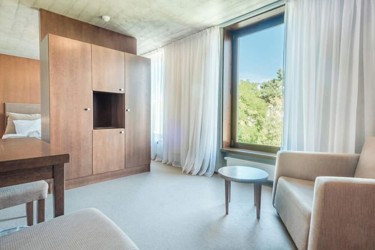 suite, bathtub, city view (spa access included) | desk, soundproofing, cots/infant beds, rollaway beds