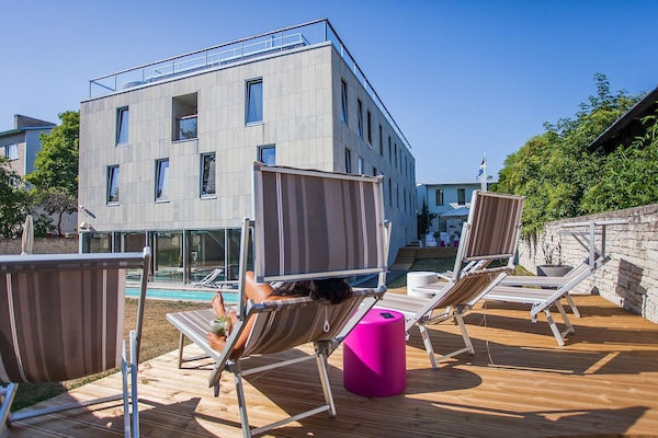 Indoor pool, outdoor pool