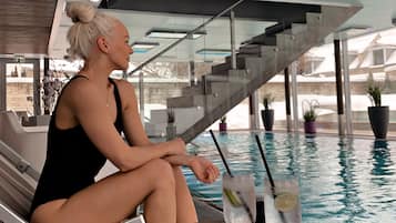 Sauna, hot tub, body treatments, prenatal massages, body wraps