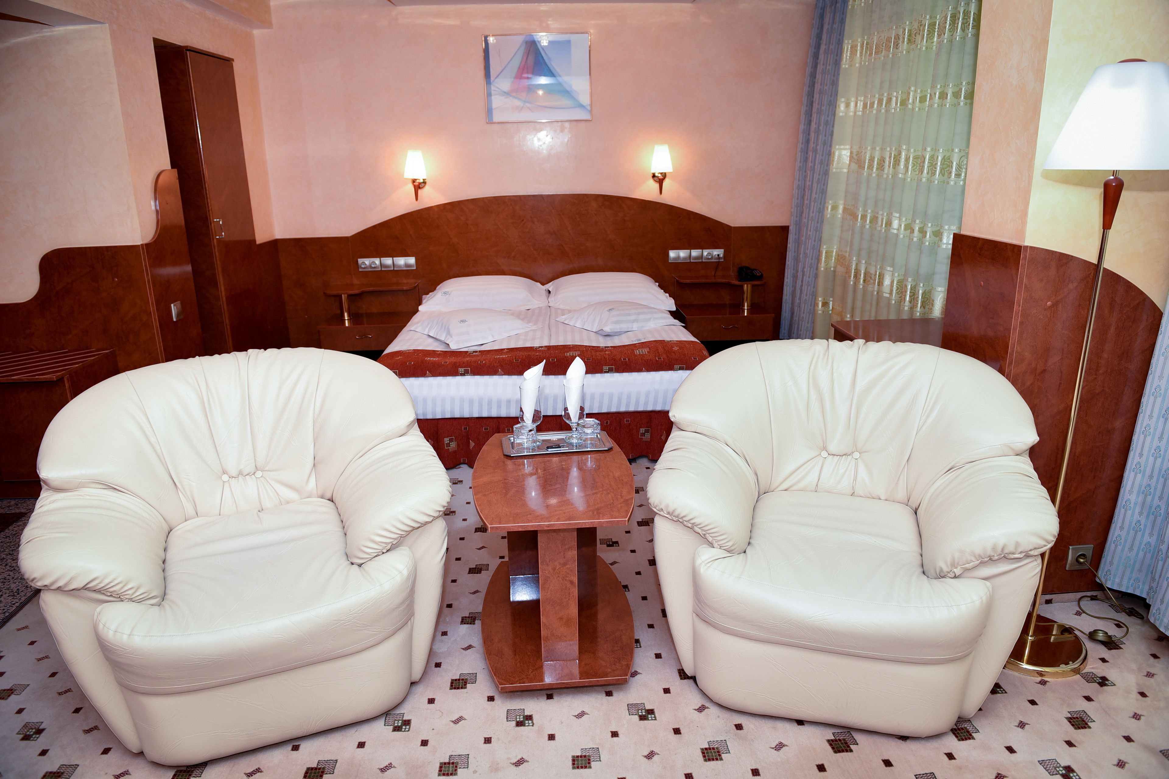 deluxe double room | egyptian cotton sheets, premium bedding, memory-foam beds, minibar