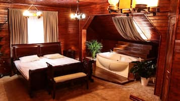 In-room safe, iron/ironing board, free cribs/infant beds, free WiFi