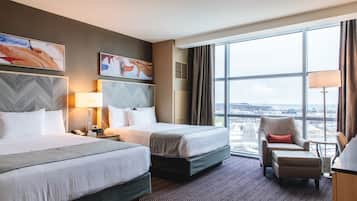 Premium bedding, pillowtop beds, in-room safe, desk