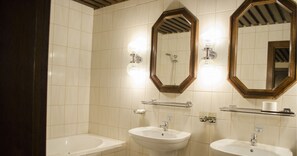 Free toiletries, hair dryer, towels