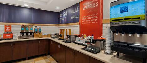 Free daily buffet breakfast