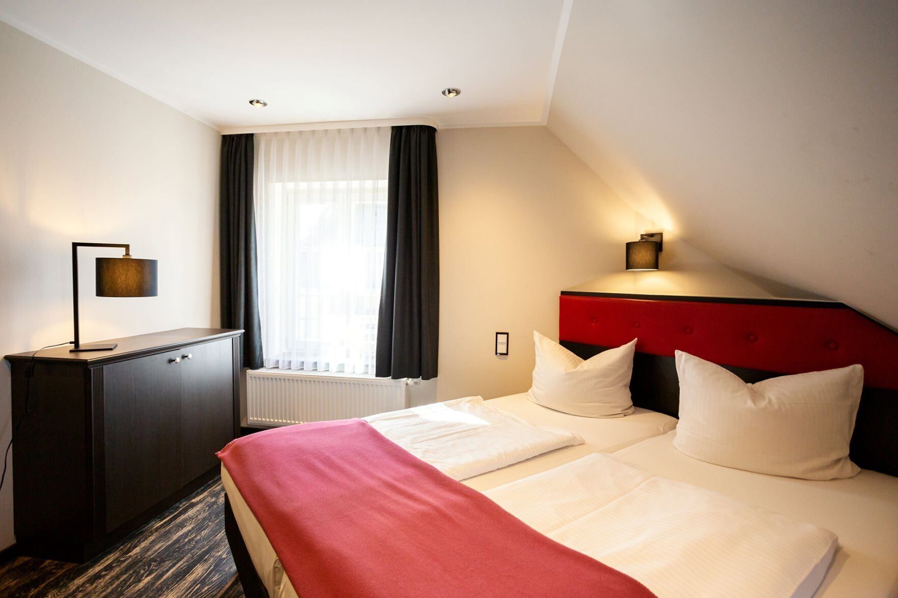 In-room safe, desk, laptop workspace, blackout drapes