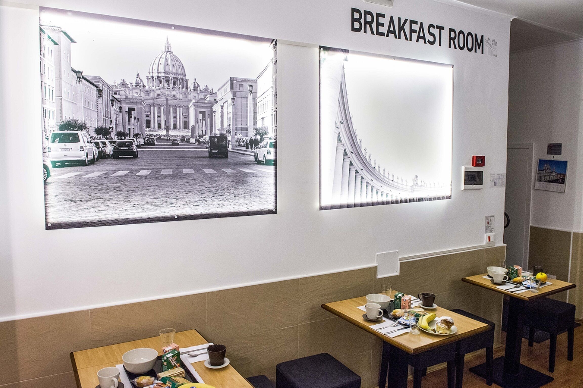 Free daily self-serve breakfast