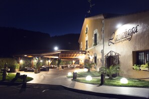 Front of property – evening/night