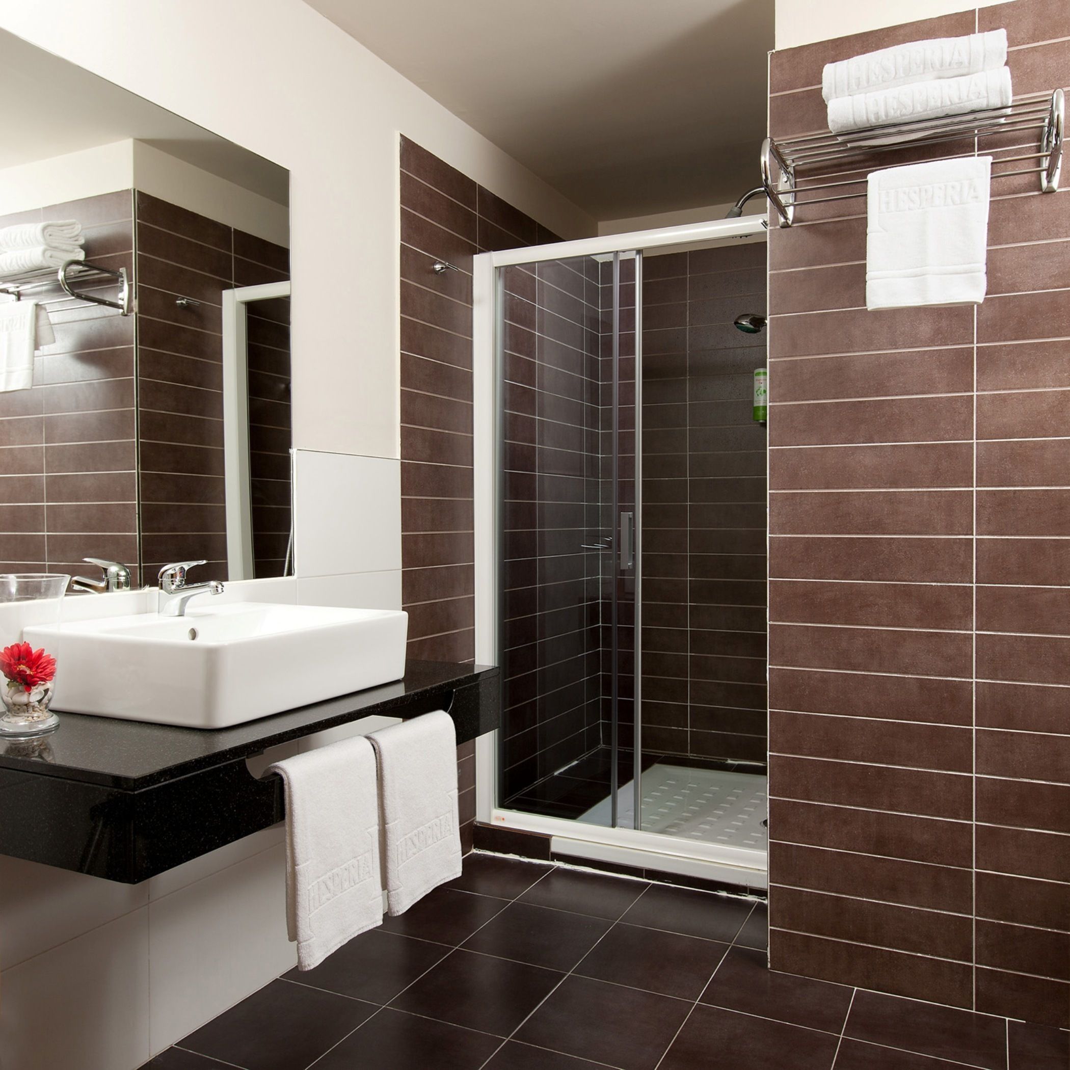 double or twin room | bathroom | hair dryer, towels