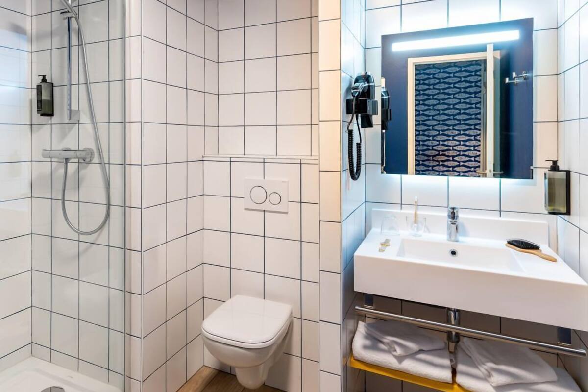 room, 1 double bed with sofa bed, accessible | bathroom | free toiletries, hair dryer, towels