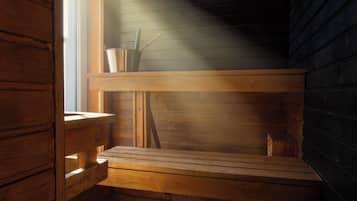 Habitació familiar, sauna | Bany | Dutxa, assecador de cabells i tovalloles