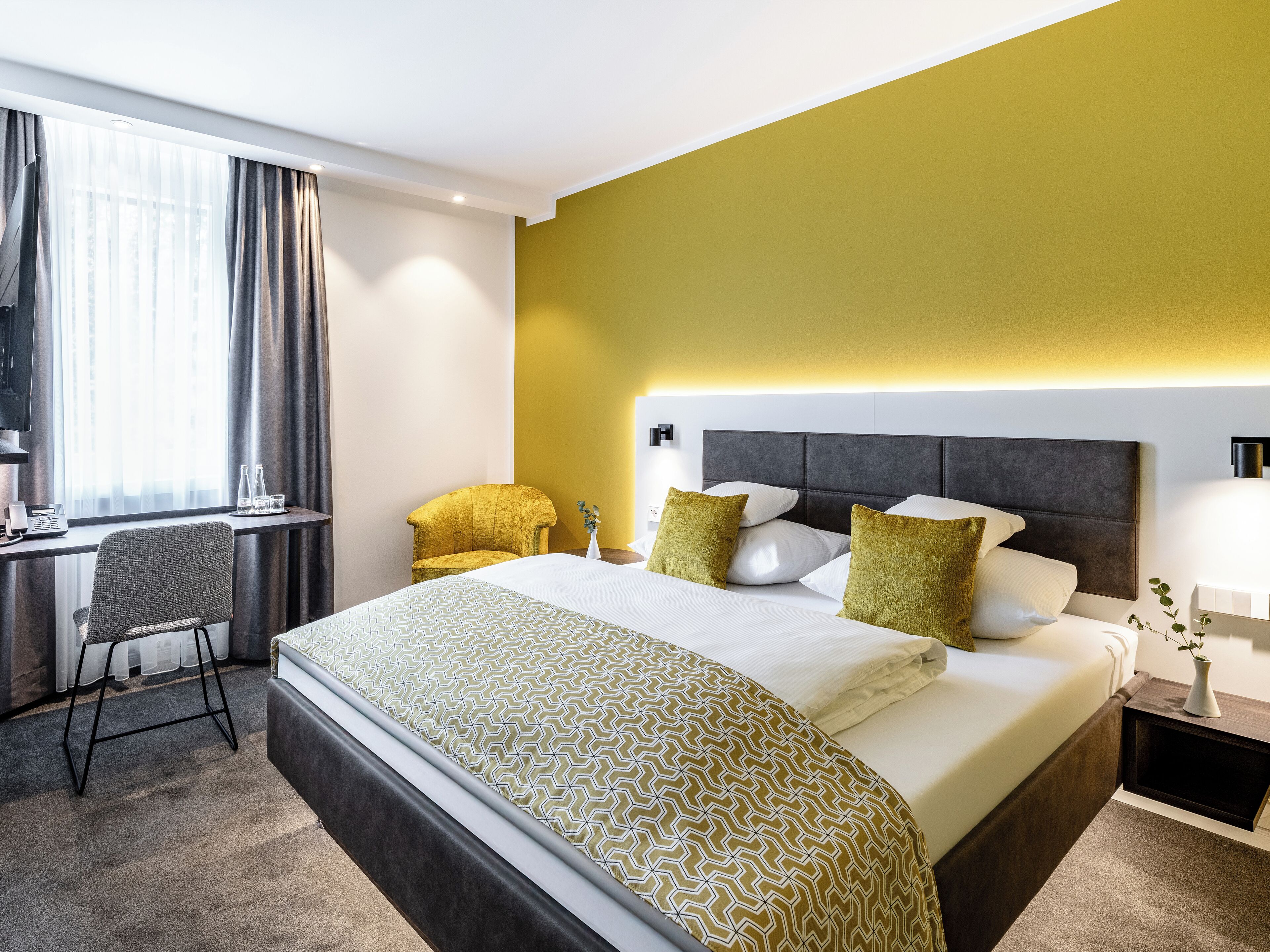 城市双人房 | 起居区 | 平板电视