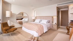 Premium bedding, minibar, free cots/infant beds, free wired Internet