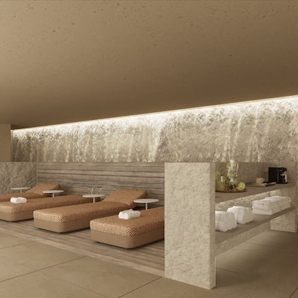 Sauna, steam room, body treatments, aromatherapy, deep-tissue massages