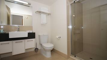 Free toiletries, hair dryer, towels