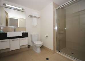 Free toiletries, hair dryer, towels