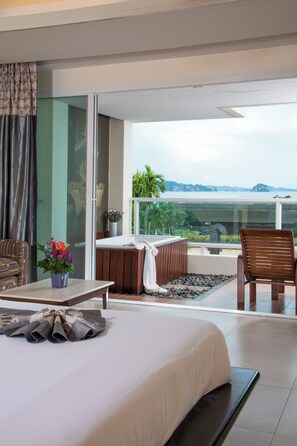 Deluxe Jacuzzi Sea View | Terrace/patio - Anyavee Tubkaek Beach Resort (Krabi)