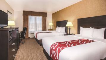 Room, 2 Queen Beds, Non Smoking | Premium bedding, pillow-top beds, desk, laptop workspace