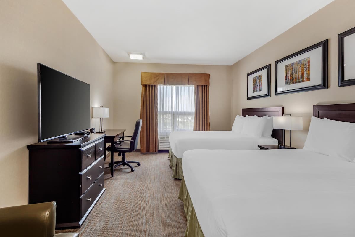 Standard Room, 2 Queen Beds, Non Smoking, Refrigerator & Microwave (Shower Only)