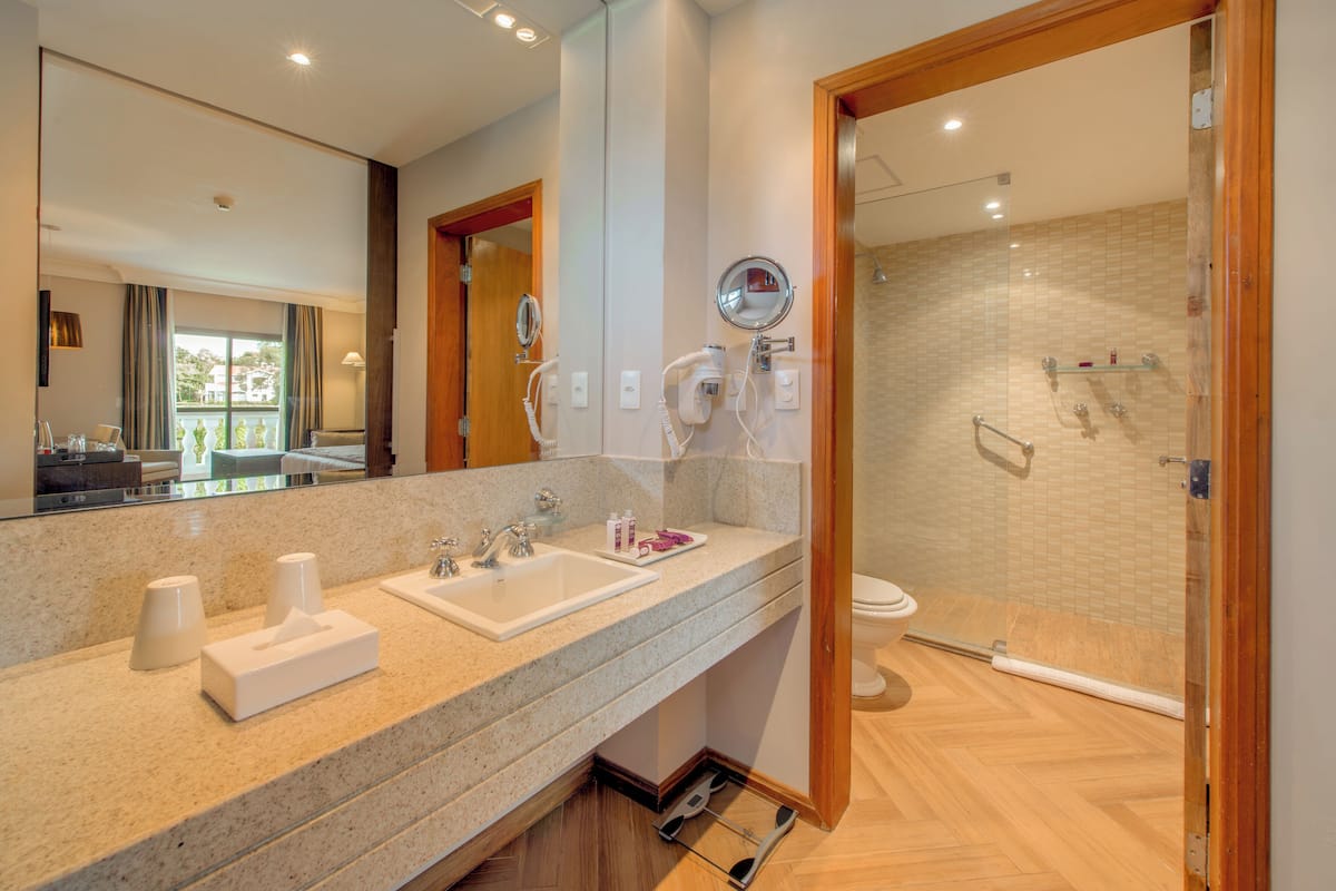 family room, 2 double beds | bathroom | free toiletries, hair dryer, towels