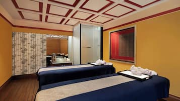 Steam room, body treatments, deep-tissue massages, Swedish massages