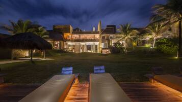 Front of property – evening/night
