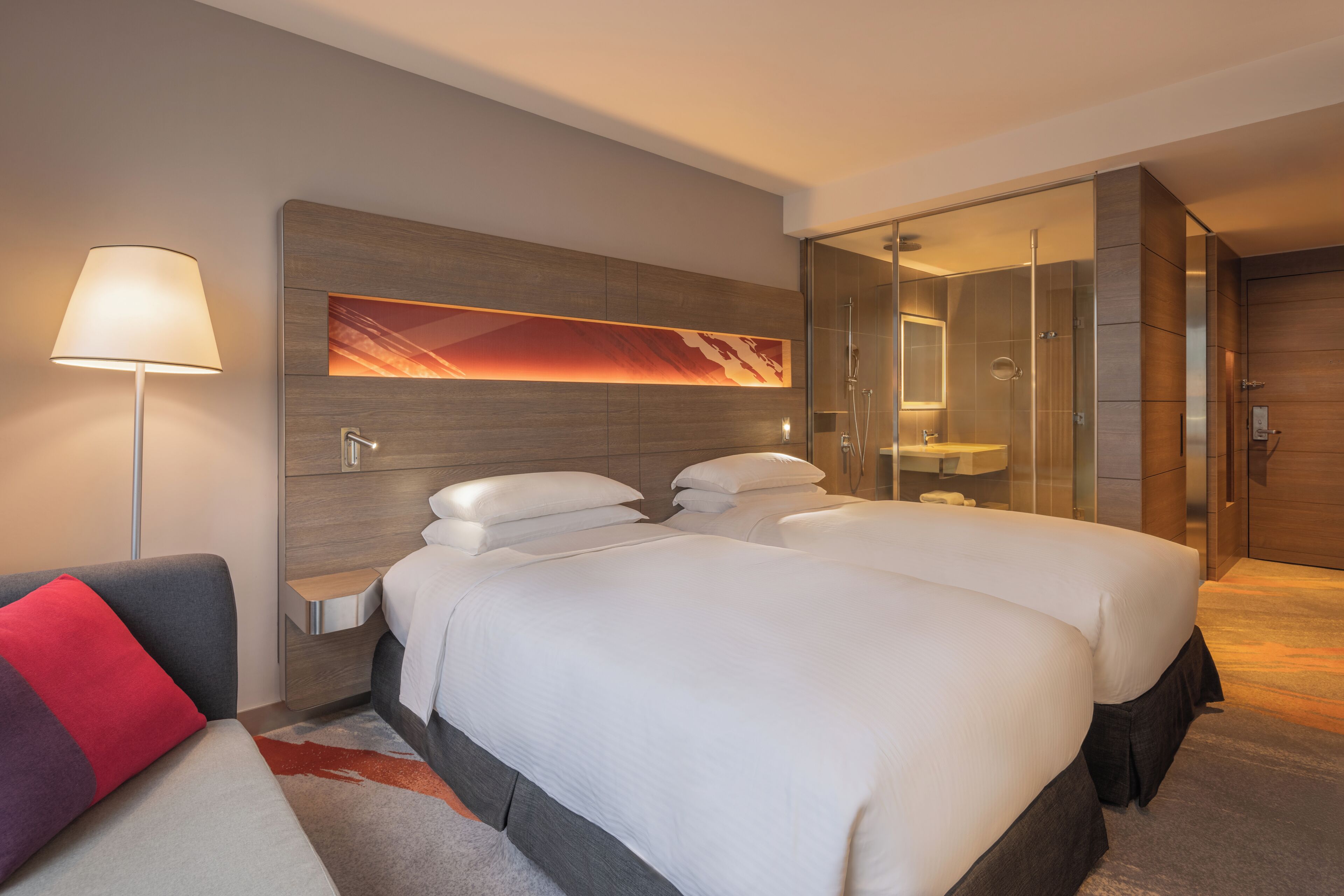 Premium bedding, down duvets, in-room safe, desk