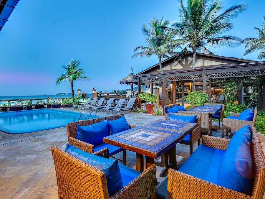 Indoor pool, outdoor pool, pool umbrellas, sun loungers