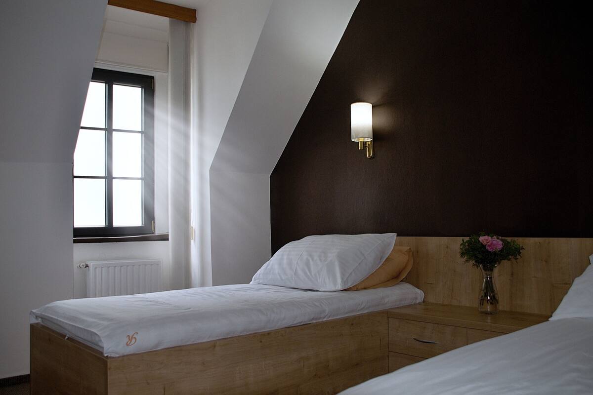 double or twin room | minibar, in-room safe, desk, laptop workspace