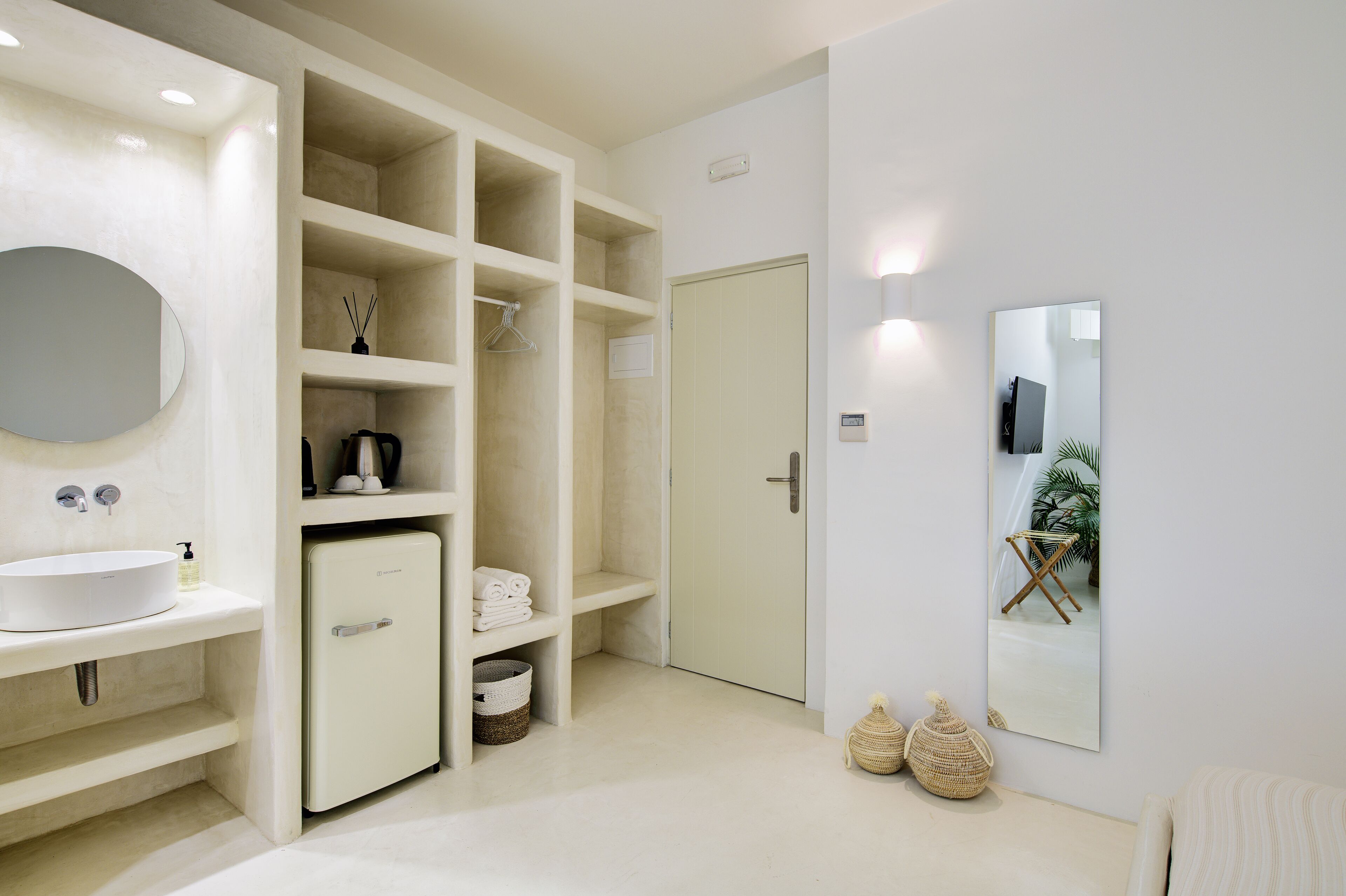 the skylight semi - basement room | 1 bedroom, premium bedding, down duvets, memory-foam beds