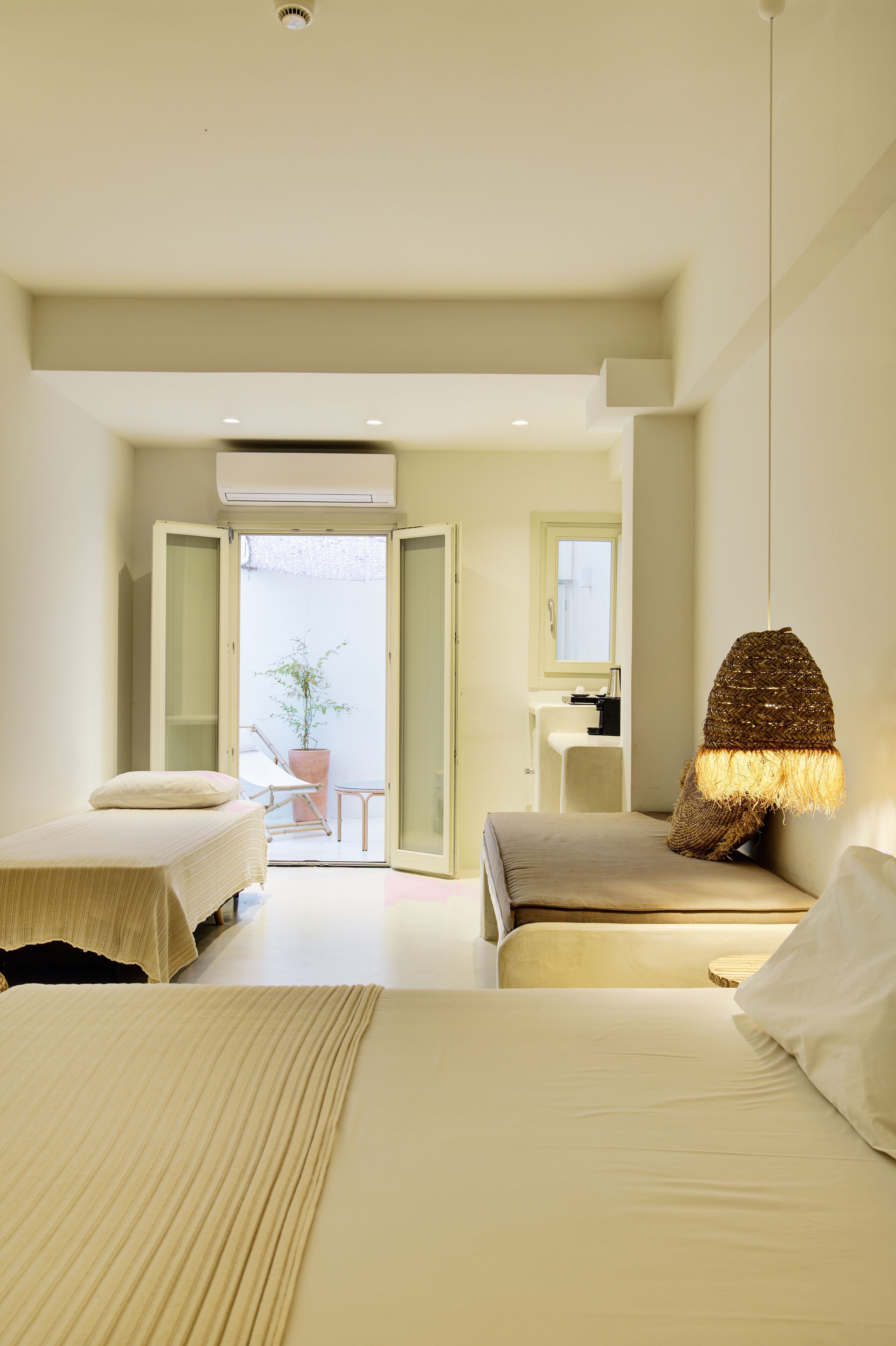 triple room garden level | 1 bedroom, premium bedding, down duvets, memory-foam beds