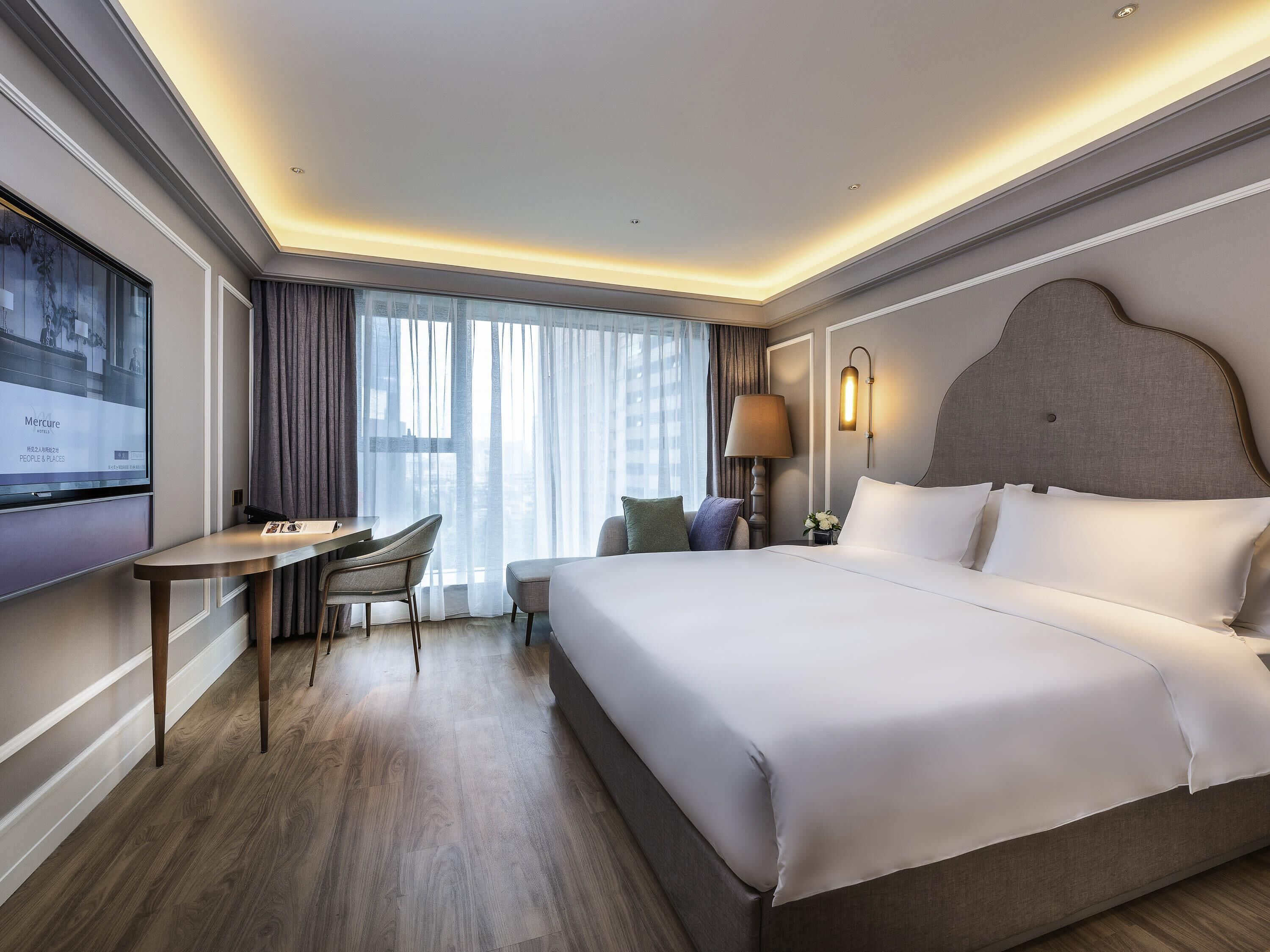 Down duvets, minibar, in-room safe, desk