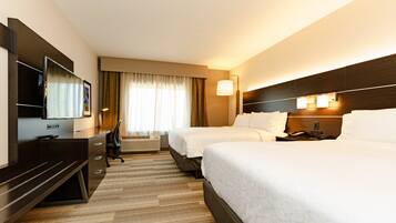 Standard Room, 2 Queen Beds | 1 bedroom, in-room safe, desk, laptop workspace