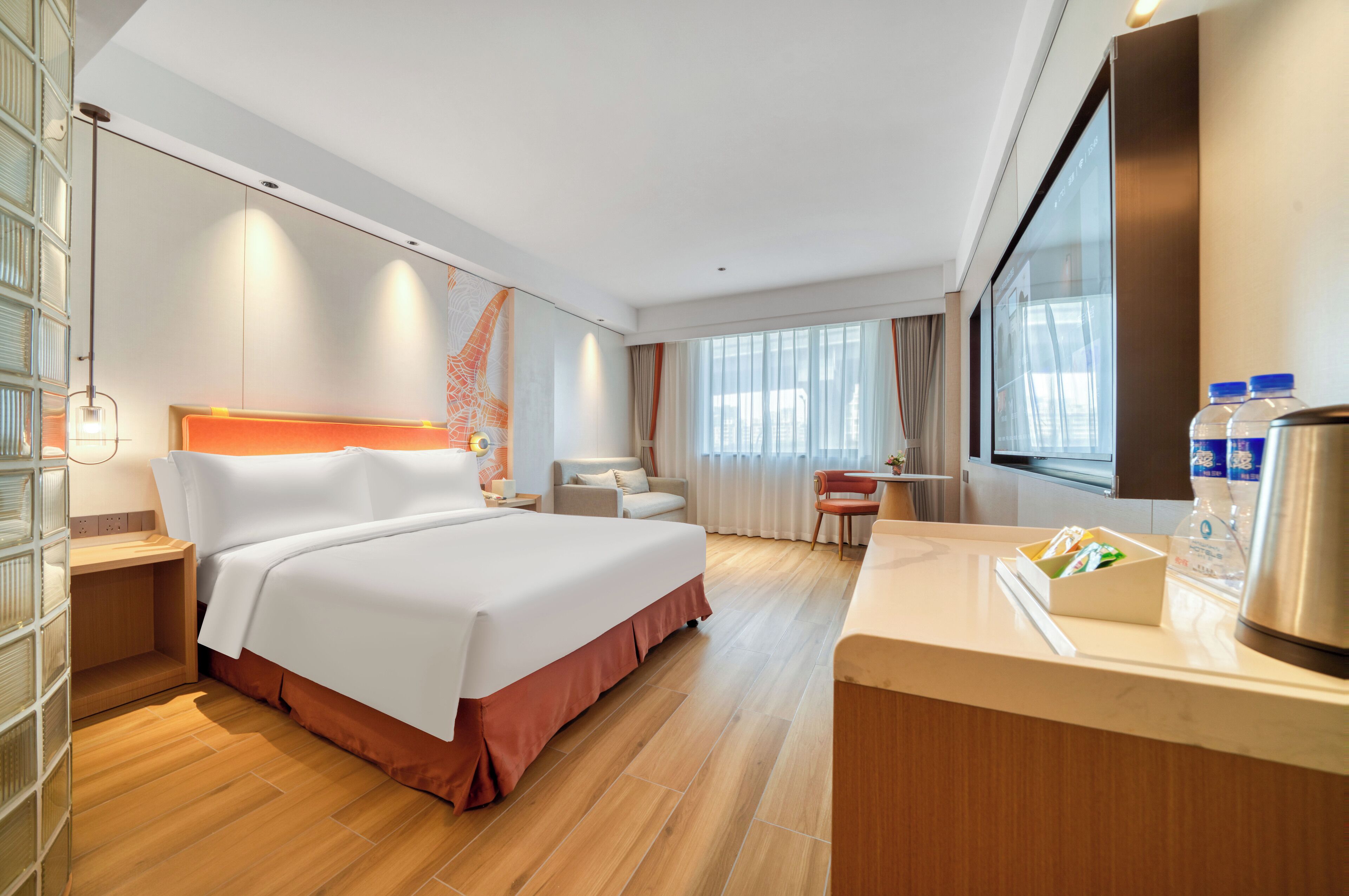 Ropa de cama de alta calidad y escritorio 