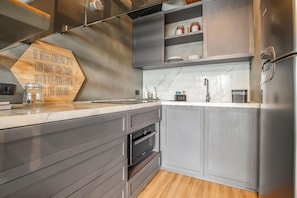 Private kitchen - Forma Itaim by Q Apartments (São Paulo)